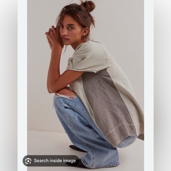 We The Free Light and Dark Gray Sunset City Top - Picture 3 of 10